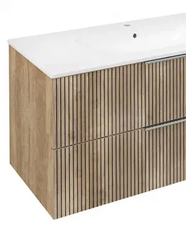 Koupelnový nábytek SAPHO CIRASA umyvadlová skříňka 99,8x52x46cm, dub alabama strip CR100-2322
