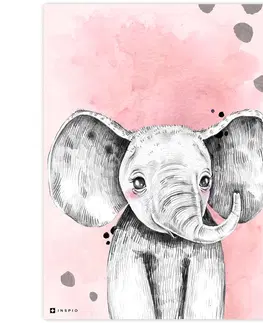 Obrazy do dětského pokoje Obraz do dětského pokoje - Barevný se slonem