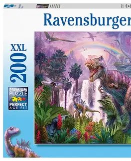 Hračky puzzle RAVENSBURGER - Svět dinosaurů 200 dílků