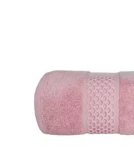 Ručníky Faro Bavlněný ručník Rete 70x140 cm růžový