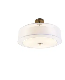 Stropni svitidla Moderní stropní svítidlo bílé 50 cm 3-světelné - Drum Duo