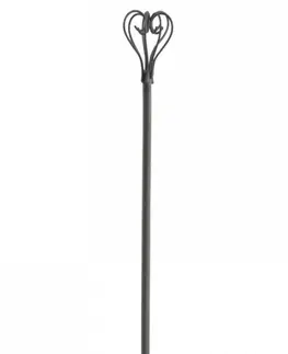 Regály a poličky Zinkový kovový stojan na kuchyňské utěrky s ozdobou Fill - Ø 16*33 cm Chic Antique 61435-00
