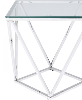 Odkládací stolky KARE Design Odkládací stolek Cristallo 50x50cm
