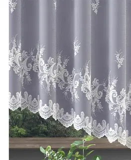 Záclony Hotová záclona nebo balkonový komplet, Luisa, bílá 180 x 250 cm