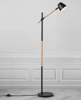 Stojací lampy Nordlux Stojací lampa Theo, z jasanového dřeva