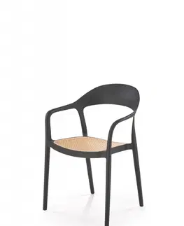 Zahradní židle Stohovatelná židle K530 Halmar Bílá