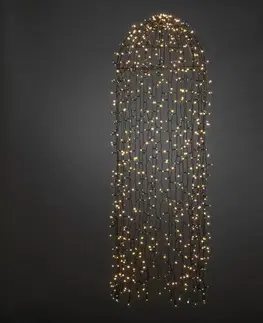 Vánoční světelné závěsy Konstsmide Christmas LED světelný závěs medúza 2 600K 900 LED 145x45cm