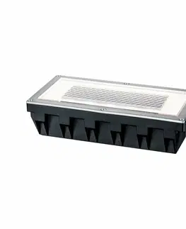 Nájezdová a pochozí svítidla Paulmann solární Special Line Solar Cube/Box LED 1x0,6W zápustné svítidlo do země 937.75 P 93775