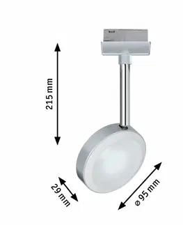 Svítidla Paulmann URail PAULMANN URail LED-spot Discus 5,5W matný chrom 230V stmívatelné 968.91 P 96891
