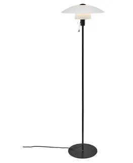 Stojací lampy se stínítkem NORDLUX stojací lampa Verona 25W E27 černá opál 2010884001