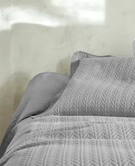 Přehozy Prošívaný přehoz na postel s geometrickým vzorem, mikrovlákno