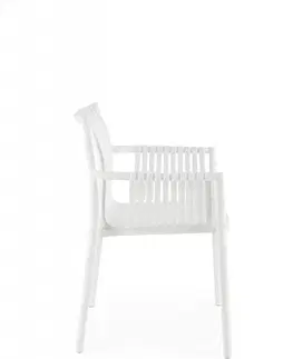 Jídelní sety Stohovatelná jídelní židle K492 Halmar Bílá