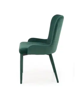 Židle Jídelní křeslo K425 Halmar Tmavě zelená