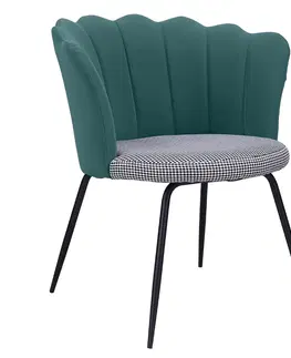 Židle Jídelní křeslo Tmavě zelená
