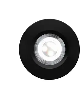 Inteligentní zapuštěná světla Nordlux LED podhledové světlo Don Smart, RGBW, černá