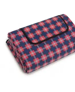 Piknikové deky Kvalitná pikniková deka v modro červenej farbe
