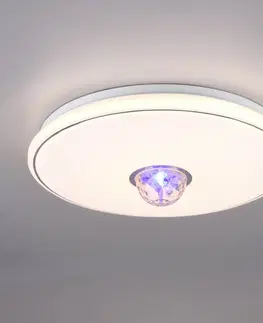 Stropní svítidla Reality Leuchten LED stropní světlo Rave, ovladač, stmívatelné, RGB