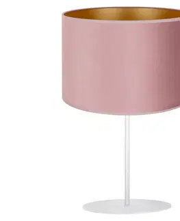 Lampy   - Stolní lampa ROLLER 1xE14/15W/230V růžová/zlatá 