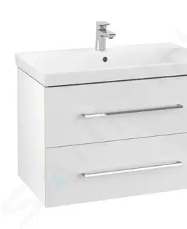 Koupelnový nábytek VILLEROY & BOCH Avento Umyvadlová skříňka, 780x514x452 mm, 2 zásuvky, Crystal White A89100B4