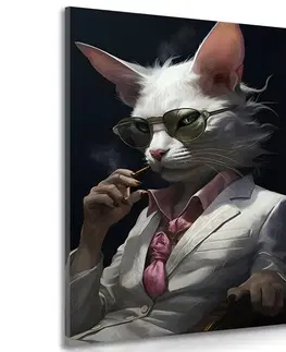 Obrazy zvířecí gangsteři Obraz zvířecí gangster kočka