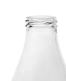 Lahve na mléko a sirupy Orion Skleněná láhev s víčkem na mléko 1 l