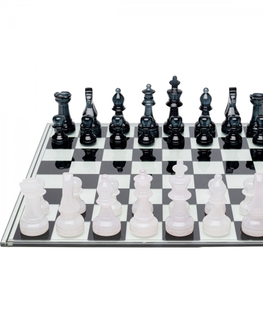 Dekorativní předměty KARE Design Skleněné šachy Transparent 60x60cm