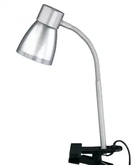 Lampy na noční stolek BRILONER Flexibilní svítidlo se svorkou 35 cm 1x E14 40W titan BRI 2687-010P