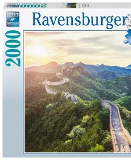 Hračky puzzle RAVENSBURGER - Čínská zeď ve sluneční záři 2000 dílků