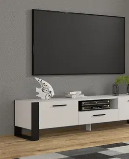 TV stolky ARTBm TV stolek NUKA 160 | bílý