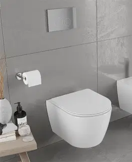 Záchody MEXEN Carmen Závěsná WC mísa bez sedátka, bílá 3388XX00