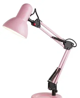 Stolní lampy do kanceláře Rabalux stolní lampa Samson E27 1x MAX 60W růžová 4179
