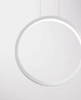 Závěsná světla Cini & Nils Cini&Nils Assolo - bílé závěsné světlo LED, 43 cm