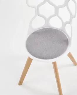 Židle Jídelní židle K308 Halmar Bílá / šedá
