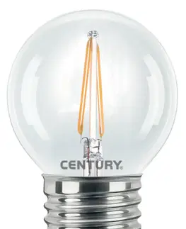 LED žárovky CENTURY LED FILAMENT MINI GLOBE ČIRÁ 2W E27 2700K 245Lm 360d 45x72mm IP20 CEN INH1G-022727