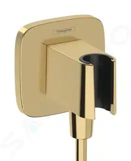Koupelnové baterie HANSGROHE Fixfit Sprchové kolínko s držákem, zlatá 26887990