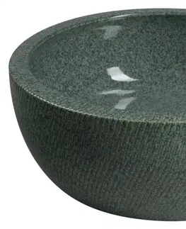 Umyvadla SAPHO PRIORI keramické umyvadlo na desku, Ø 42 cm, zelená PI013