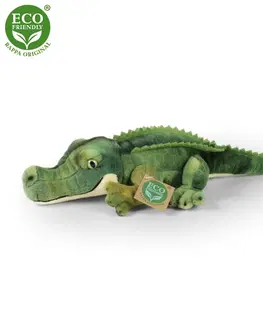Hračky RAPPA - Plyšový krokodýl 34 cm ECO-FRIENDLY