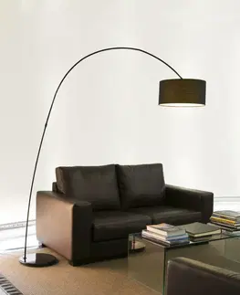 Moderní stojací lampy FARO PAPUA černá stojací lampa
