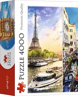 Hračky puzzle TREFL - Puzzle 4000 Výlet kolem Evropy