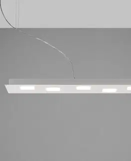 Závěsná světla Fabbian Fabbian Quarter - bílé závěsné světlo LED 5zdr