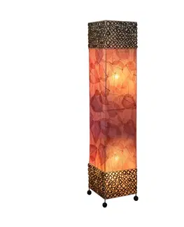 Stojací lampy Woru Stojací lampa Emilian s motivem listů, výška 100 cm