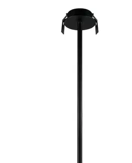 Moderní bodová svítidla Nova Luce Vestavné výklopné svítidlo Brando - max. 10 W, GU10, pr. 60 x 590 mm, černá NV 7409602