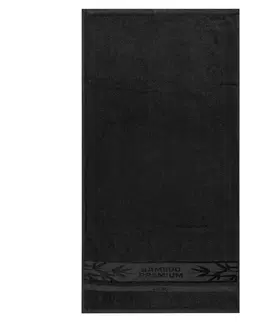 Ručníky 4Home Bamboo Premium ručník černá, 50 x 100 cm, sada 2 ks