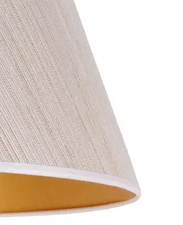 Stínidlo na lampu Duolla Stínidlo na lampu Sofia výška 21 cm, bílá/zlatá