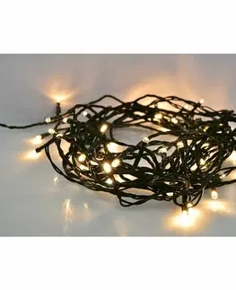 LED řetězy Solight LED vánoční řetěz, 500 LED, 50m, přívod 5m, IP44, teplá bílá 1V05-WW