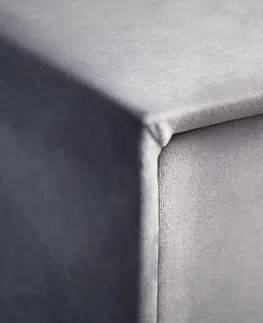Noční stolky LuxD Designový noční stolek Gallia stříbrno-šedý