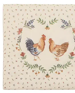 Ubrousky Papírové ubrousky Chicken and Rooster - 33*33 cm (20ks) Clayre & Eef AR73