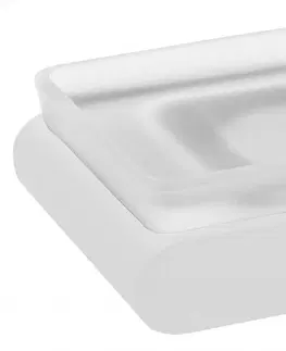 Misky na mýdlo SAPHO FLORI mýdlenka, mléčné sklo, bílá mat RF002/14