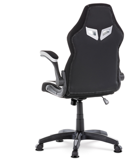 Kancelářské židle Herní křeslo TILICHO, stříbrná/černá