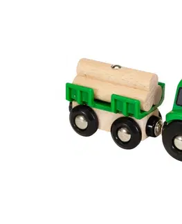 Hračky BRIO - Traktor s přívěsem a nákladem